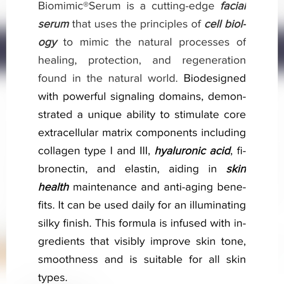 Forever Bloom Biomimic Lifting Serum Moisturizing +enhancing Complextion 1 Fl Oz - Picture 3 of 7